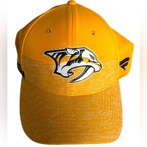 NASHVILLE PREDATORS Preds NHL Hockey Yellow Adjustable Baseball Cap Hat NEW